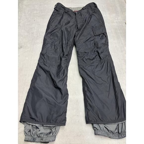 Burton Union Snowboard Pants Mens Medium Black Dryride Waterproof Cargo Ski - Picture 1 of 10